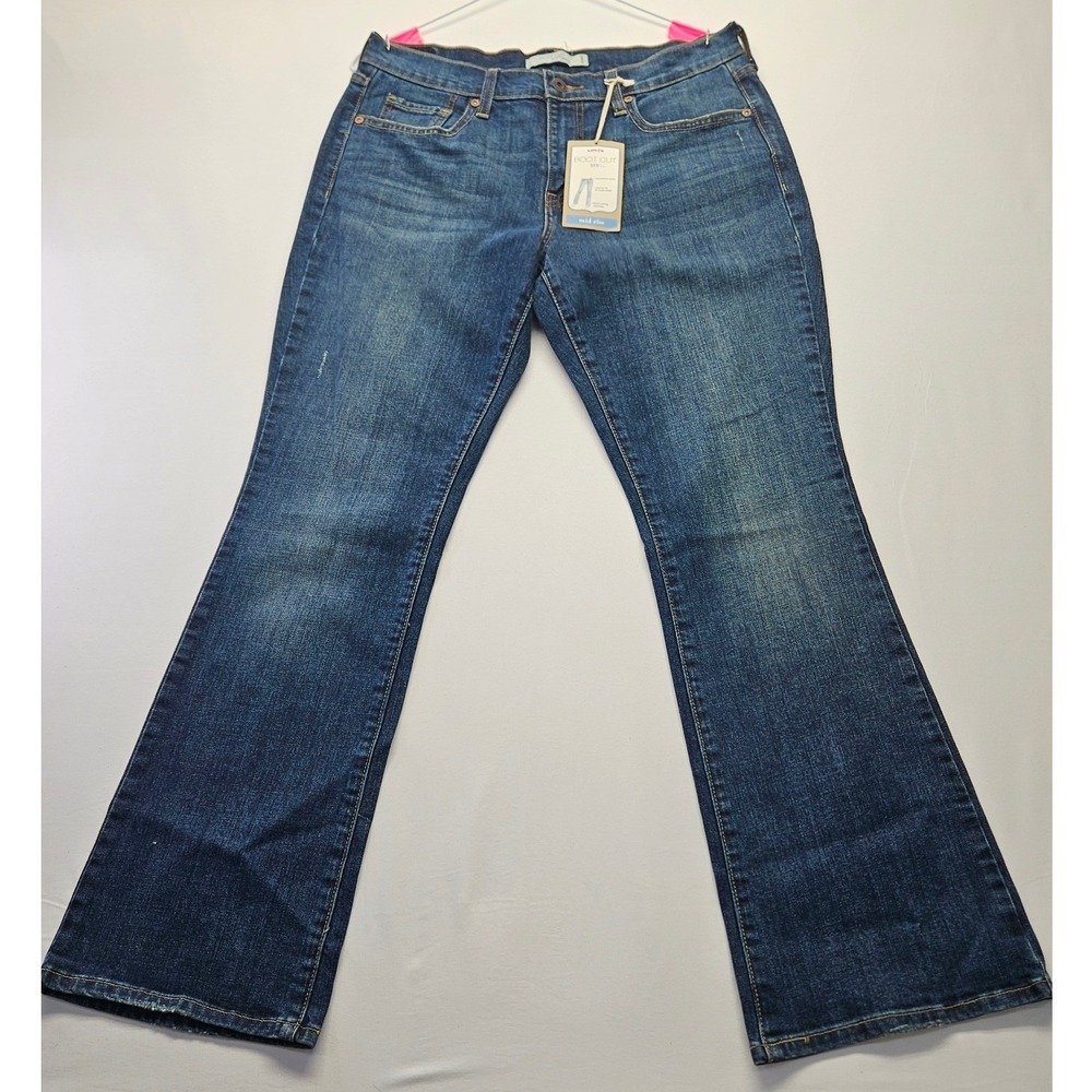Levis 515 Bootcut Jeans Womens 8 Short Blue Denim Mid Rise Flap Pocket New NWT
